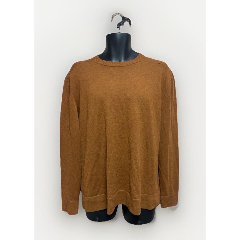 Smartwool Mens Sweater Size Large Yellow Long Sleeve Pullover Casual